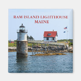 Ram Island Lighthouse Boothbay Hafen Maine Magnet