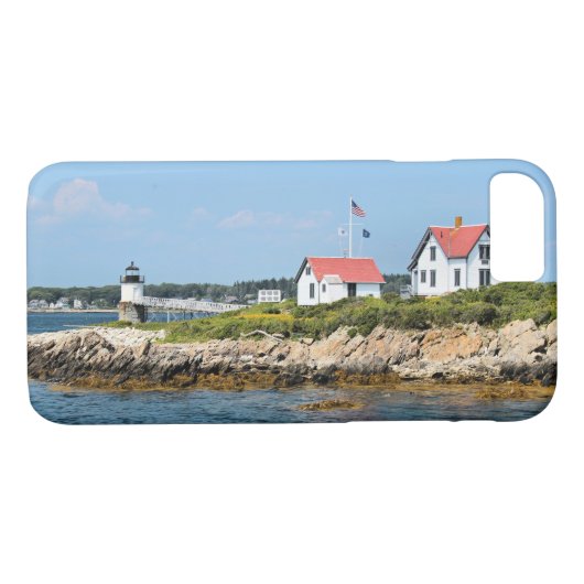 Ram Island Lighthouse, iPhone Case in Maine (Rückseite (Horizontal))