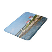 Ram Island Lighthouse, Maine Bath Mat Badematte (Schrägansicht)
