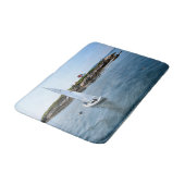 Ram Island Lighthouse, Maine Bath Mat Badematte (Schrägansicht)