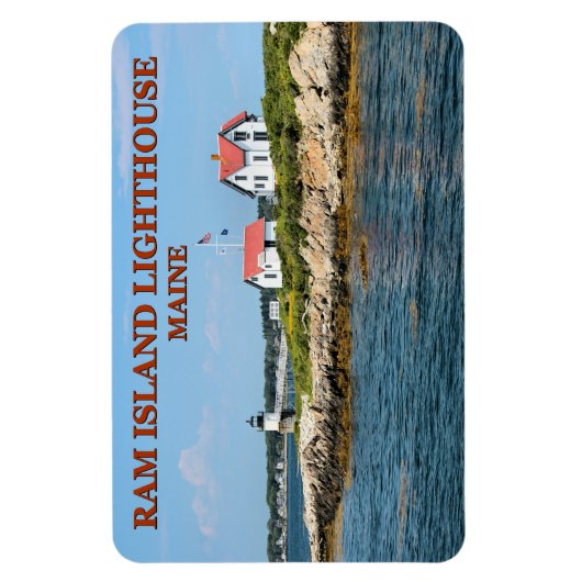 Ram Island Lighthouse, Maine Flexi Magnet (Vertikal)