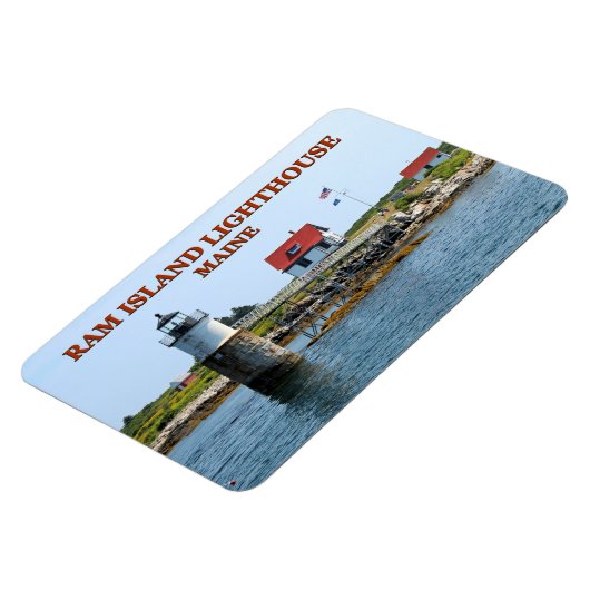 Ram Island Lighthouse, Maine Flexi Magnet (Linke Seite)