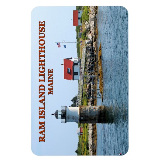 Ram Island Lighthouse, Maine Flexi Magnet (Vertikal)