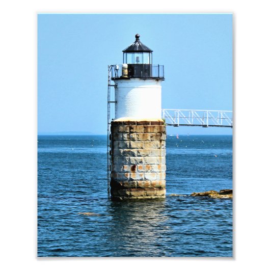 Ram Island Lighthouse, Maine Foto Print (Vorne)