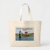 Ram Island Lighthouse, Maine Jumbo Tote Bag Jumbo Stoffbeutel (Vorne)