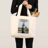 Ram Island Lighthouse, Maine Jumbo Tote Bag Stoffbeutel (Vorderseite (Produkt))
