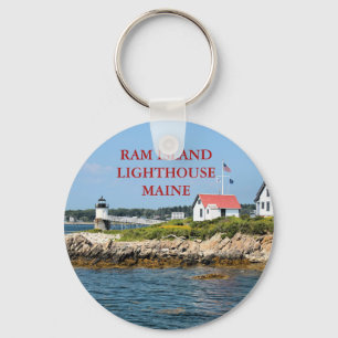Ram Island Lighthouse, Maine Schlüsselanhänger
