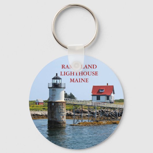 Ram Island Lighthouse, Maine Schlüsselanhänger (Vorderseite)