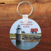 Ram Island Lighthouse, Maine Schlüsselanhänger (Vorderseite)