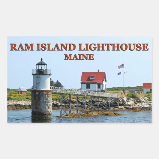 Ram Island Lighthouse, Maine Stickers (Vorderseite)