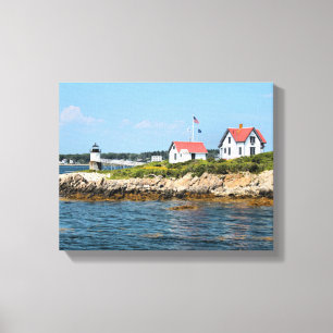 Ram Island Lighthouse, Maine Wrapped Canvas Print Leinwanddruck