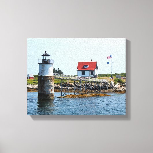 Ram Island Lighthouse, Maine Wrapped Canvas Print Leinwanddruck (Vorderseite)