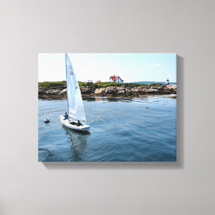 Ram Island Lighthouse, Maine Wrapped Canvas Print Leinwanddruck