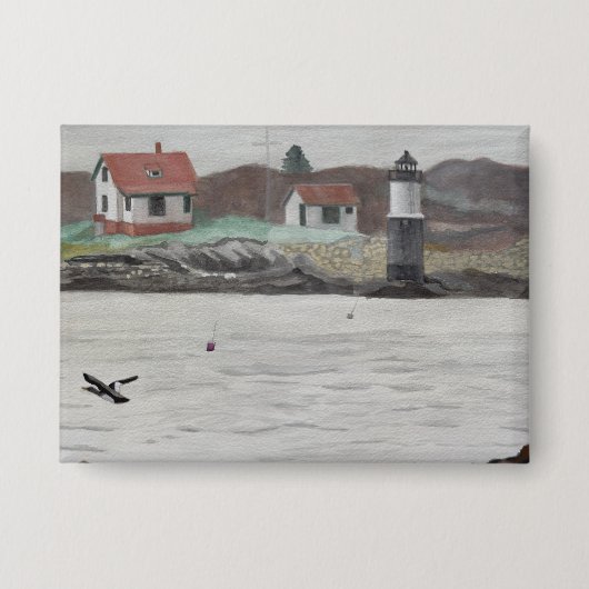 Ram Island Maine wird zu Button (Vorderseite)
