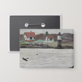Ram Island Maine wird zu Button (Vorderseite/Rückseite)