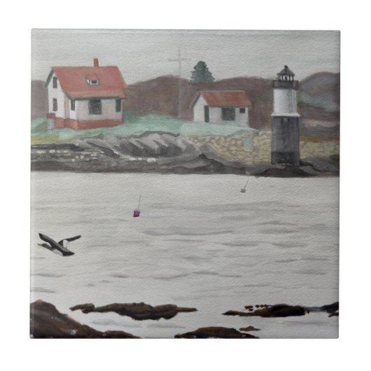 Ram Island Maine wird zu: Ram Island (Maine) Fliese (Vorderseite)