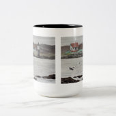 Ram Island Maine Zweifarbige Tasse (Mittel)