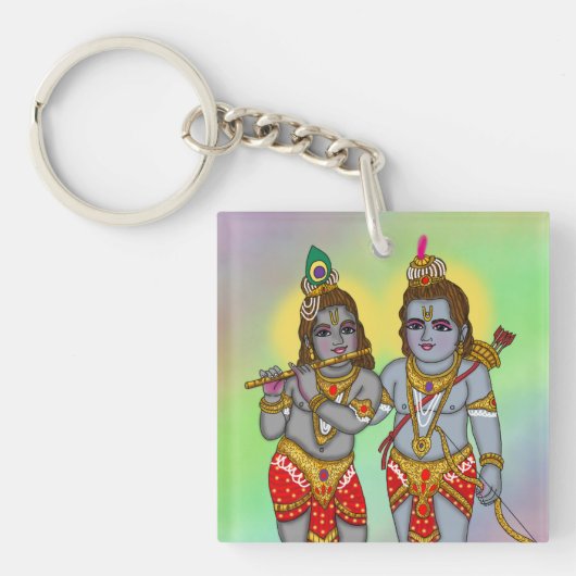 Ram & Krishna Schlüsselanhänger (Vorderseite)