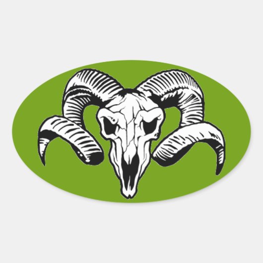 RAM OVALER AUFKLEBER (Vorderseite)