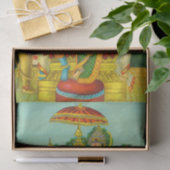 Ram Panchayatan Embellished von Raja Ravi Varma Seidenpapier (Geschenk)