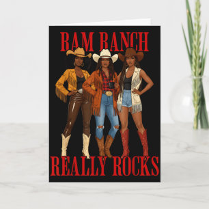 Ram Ranch rockt wirklich Cowgirl Weste mit schwarz Karte