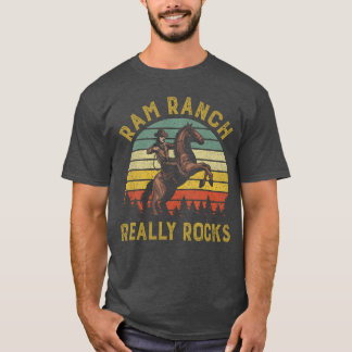 Ram Ranch Rockt Wirklich Vintage Western Cowboy Co T-Shirt