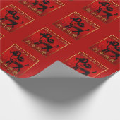 RAM-Schaf-Ziegen-Jahr-chinesischer Gruß, der P Geschenkpapier (Ecke)