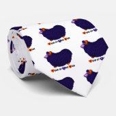 Ram Sheep Goat Lunar Jahr in Lila Krawatte (Gerollt)