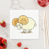 Ram Sheep Paper Napkins Serviette (Beispiel)