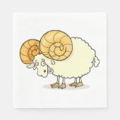 Ram Sheep Paper Napkins Serviette (Vorderseite)