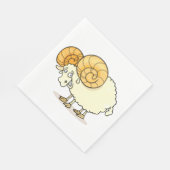 Ram Sheep Paper Napkins Serviette (Ecke)