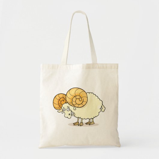 Ram Sheep Tote Bag Tragetasche (Vorne)