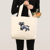 Ram Sign Sky Tote Bag Jumbo Stoffbeutel (Vorderseite (Produkt))