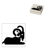 ram Silhouette Art Briefmarke Gummistempel (Stempel)