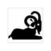 ram Silhouette Art Briefmarke Gummistempel (Prägung)