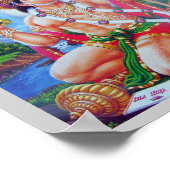 Ram-Sita-Hanumana Poster (Ecke)