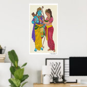Ram & Sita Poster (Heimbüro)