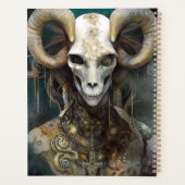 Ram Skull Surreal Fantasy Art Planer (Rückseite)