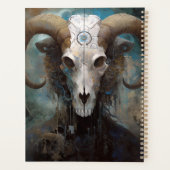 Ram Skull Surreal Fantasy Art Planer (Rückseite)