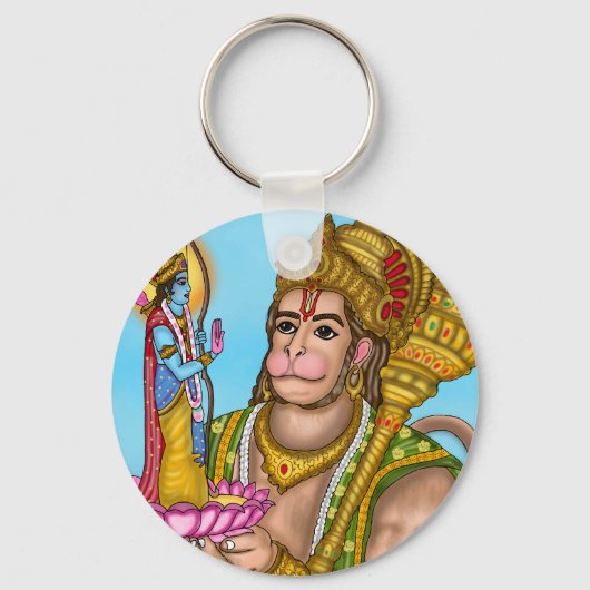 Ram und Hanuman Schlüsselanhänger (Vorderseite)