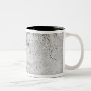 RAM und Kopf eines RAMs Zweifarbige Tasse