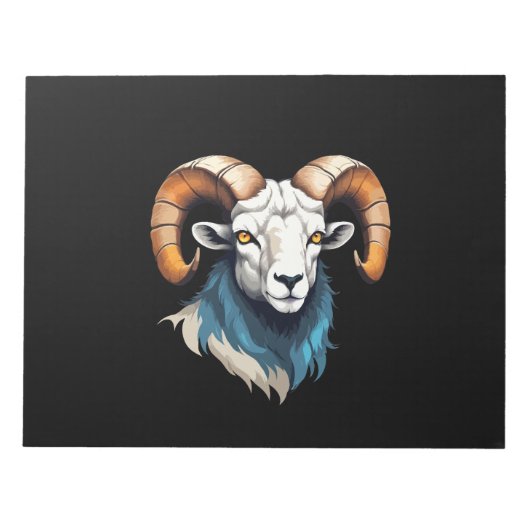 Ram Vector Art mit lebhaften Farben Notizblock (Vorderseite)