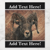 Ram Weinetikett (Einzelnes Label)