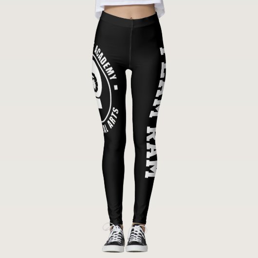 RAM Yoga-Hosen/Leggings, schwarz Leggings (Vorderseite)