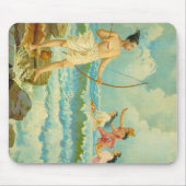 Rama besiegt das Meer durch Raja Ravi Varma Mousepad (Vorne)