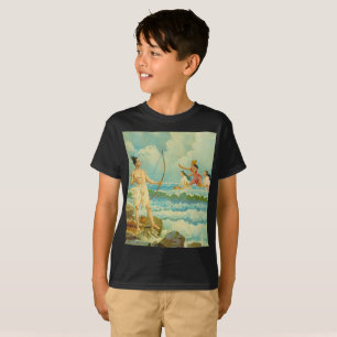 Rama besiegt das Meer durch Raja Ravi Varma T-Shirt