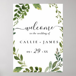 Rama de oliva moderna salve la fecha poster