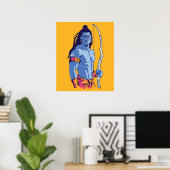 Rama Hindu Deity Poster (Heimbüro)
