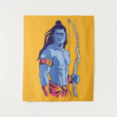 Rama Hindu Deity Wandteppich (Vorderseite)