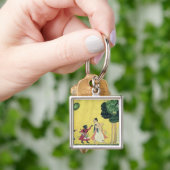 Rama und Lakshmana begleitet von Visvamitra Schlüsselanhänger (Hand)